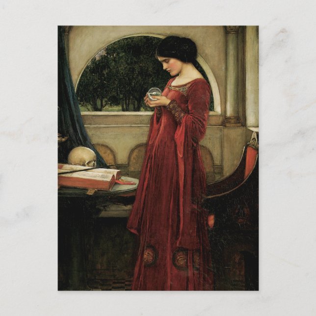 Crystal Ball von John William Waterhouse Postkarte (Vorderseite)