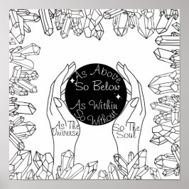 Crystal Ball wie oben so unten Poster