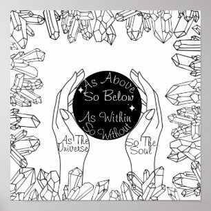 Crystal Ball wie oben so unten Poster