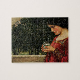 Crystal Ball Woman Wasserhausmalerei Puzzle