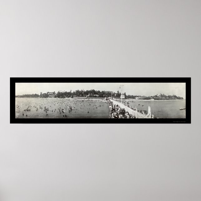 Crystal Beach Ontario Foto 1914 Poster (Vorne)