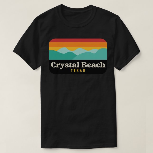 Crystal Beach Texas Bolivar Halbinsel Fischerei T-Shirt (Design vorne)