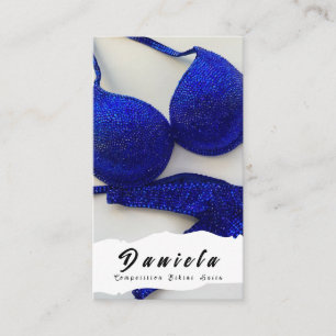 Crystal Bikini Fitness Wettbewerb Anzüge Frauen Visitenkarte