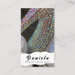 Crystal Bikini Fitness Wettbewerb Schuhe Frauen Visitenkarte