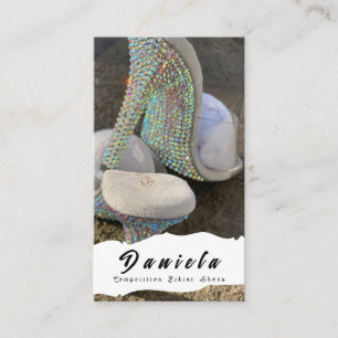 Crystal Bikini Fitness Wettbewerb Schuhe Frauen Visitenkarte