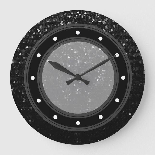 Crystal Blass an der Wall-Uhr Große Wanduhr (Vorderseite)