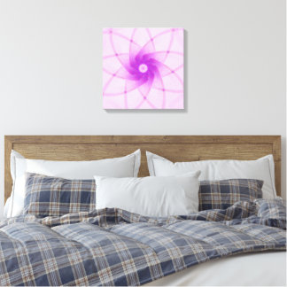 Crystal Bloom – Mikroskopische Fraktal-Kunst Leinwanddruck