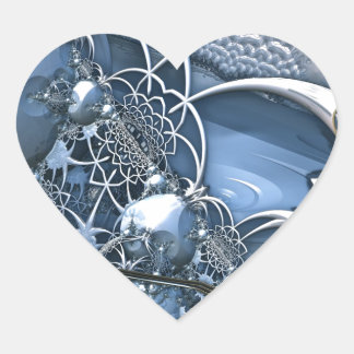 Crystal Blue Allure Herz-Aufkleber