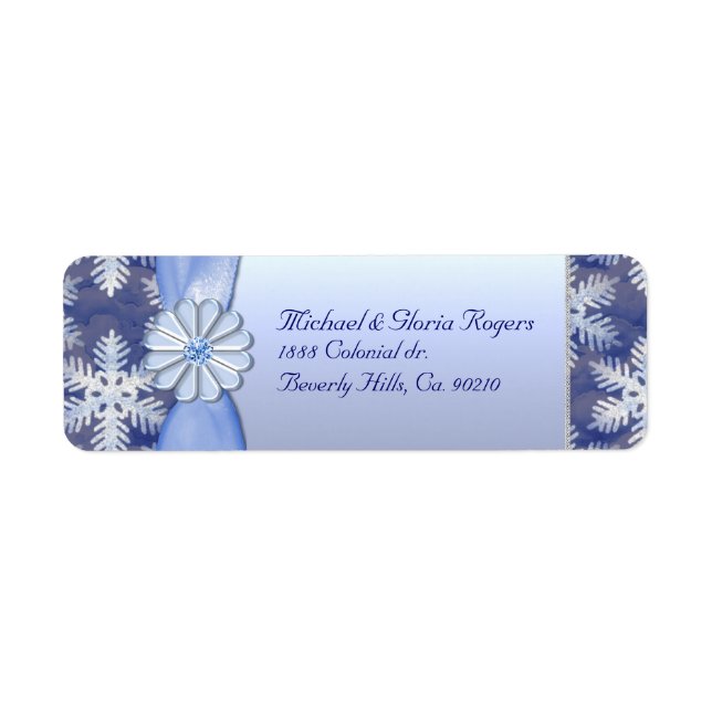 Crystal Blue Snowflake Celebration (Vorne)