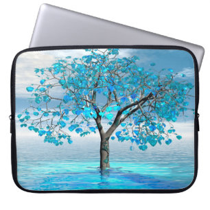 Crystal Blue Tree Laptopschutzhülle