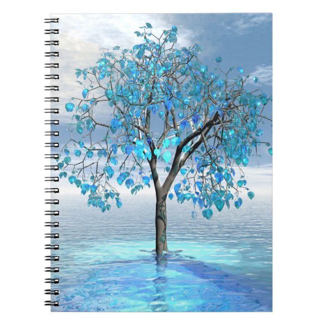 Crystal Blue Tree Notizblock (Vorderseite)