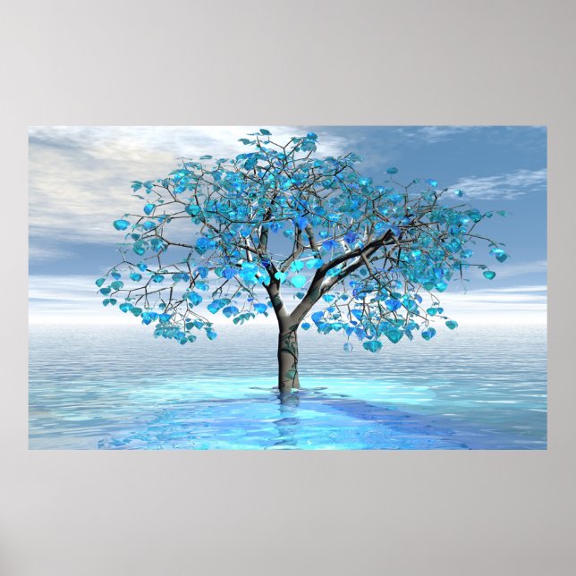 Crystal Blue Tree Poster (Vorne)