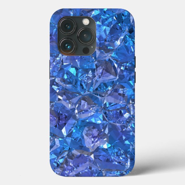Crystal Blue und Lila Case-Mate iPhone Hülle (Rückseite)