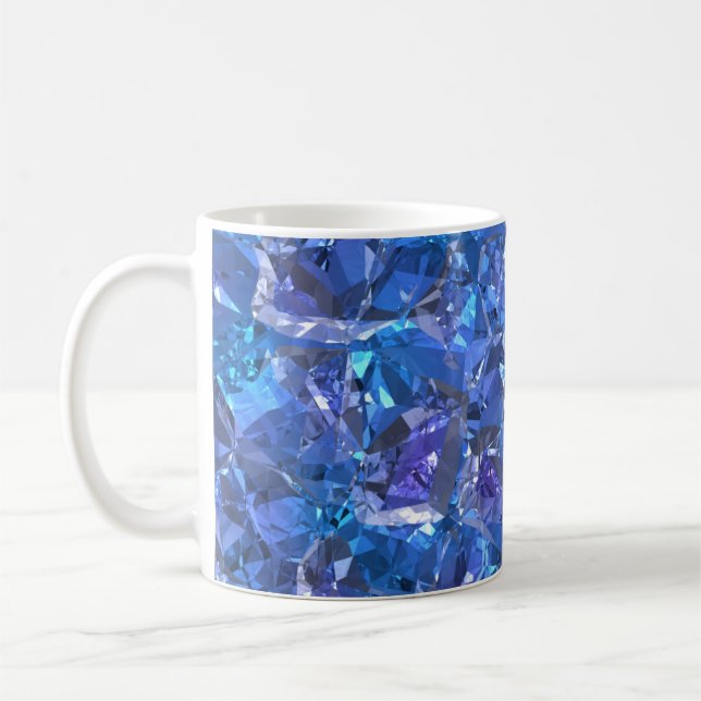 Crystal Blue und Lila Kaffeetasse (Links)