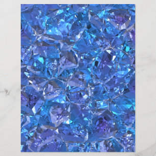 Crystal Blue und Lila Scrapbook Paper