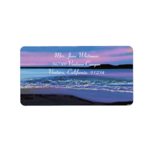 Crystal Blue Water Address Labels Adressaufkleber