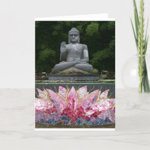 Crystal Buddha Greeting Card Karte