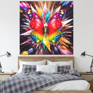 Crystal Butterfly Leinwanddruck