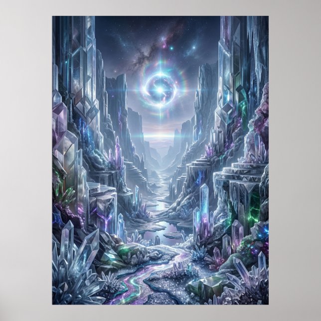 Crystal Canyon Lichtanomalie Poster (Vorne)