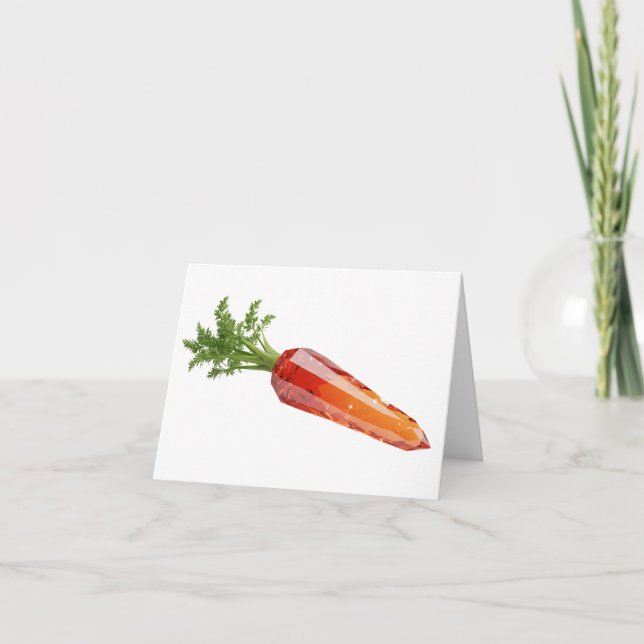 Crystal Carrot 01 - Frohe Ostern! Dankeskarte (Vorderseite)