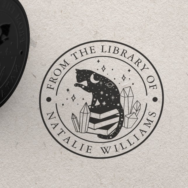 Crystal Cat Star Pencil Moon aus der Bibliothek Gummistempel (Von Creator hochgeladen)