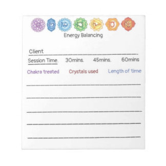 Crystal Chakra Energy Balancing Notizblock