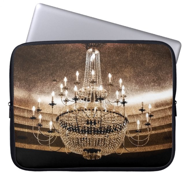 Crystal Chandelier Dazzle Glitz 15" Laptop Case (Vorderseite)