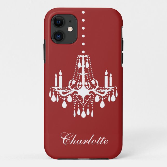 Crystal Chandelier iPhone 5 Case-Mate (rot) Case-Mate iPhone Hülle (Rückseite)