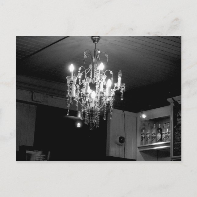 Crystal Chandelier Postkarte (Vorderseite)