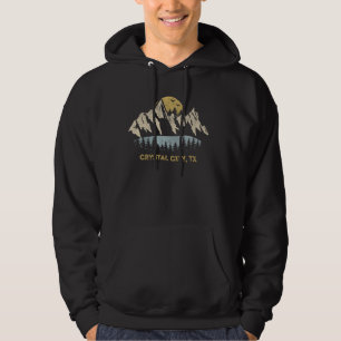 Crystal City Texas Mountain Sunset Sunrise TX Hoodie