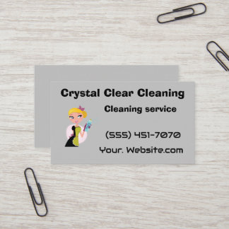 Crystal clear cleaning visitenkarte