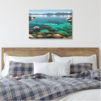 Crystal Clear Lake Tahoe Landschaftsbild Kunst, Di