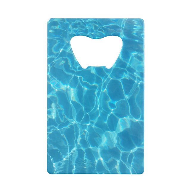 Crystal Clear Sky Blue Pool Water Geldbeutel Flaschenöffner (Vorderseite)