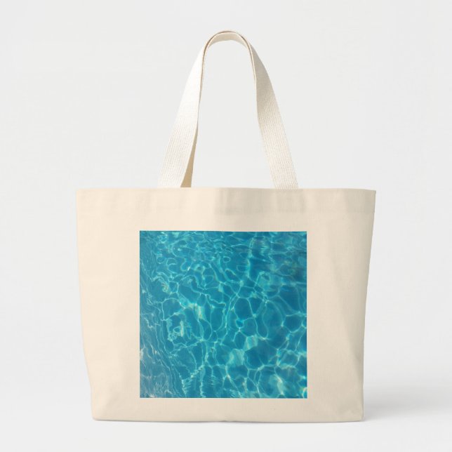 Crystal Clear Sky Blue Pool Water Jumbo Stoffbeutel (Vorne)