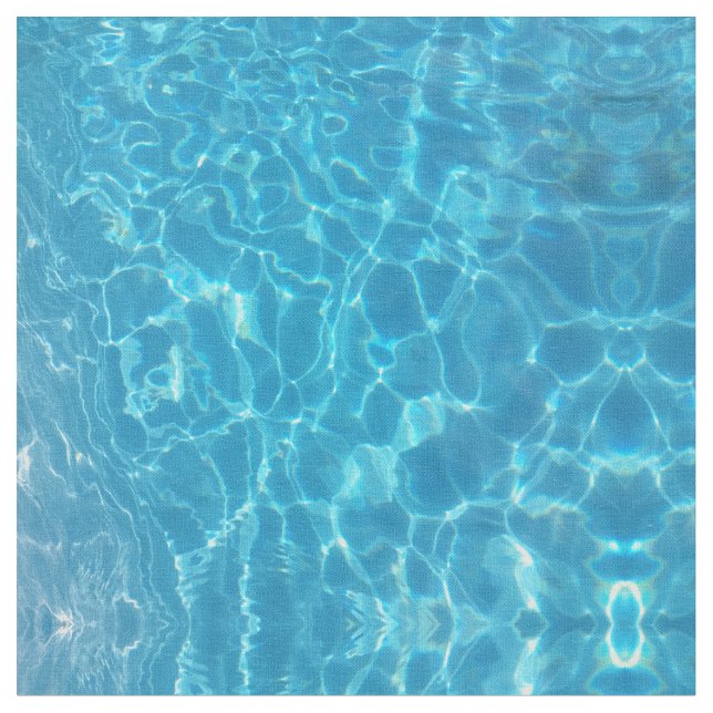 Crystal Clear Sky Blue Pool Water Stoff (Nahaufnahme)