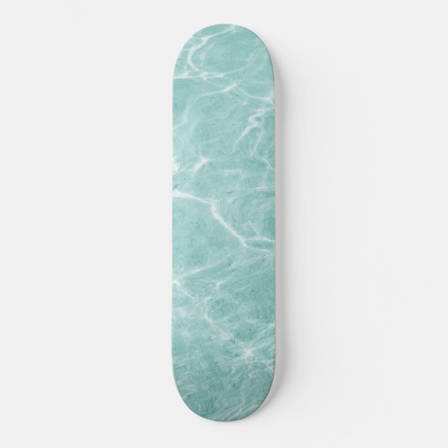 Crystal Clear Soft Turquoise Ocean Dream #2 #wall Skateboard (Vorderseite)