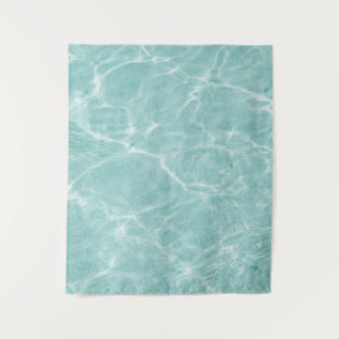 Crystal Clear Soft Turquoise Ocean Dream #2 #wall  Wandteppich