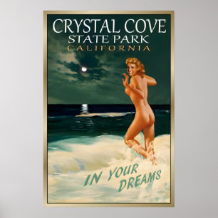 CRYSTAL COVE CA - Original Marilyn Monroe Reise Poster