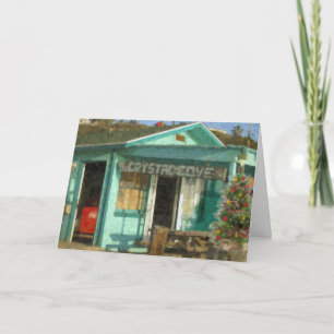 Crystal Cove Holiday Beach Shack Feiertagskarte