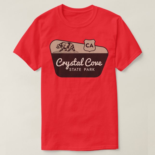 Crystal Cove Staat Park California T-Shirt (Design vorne)