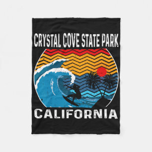 Crystal Cove State Park California Surfbrett Surfe Fleecedecke