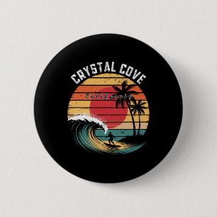 Crystal Cove State Park Kalifornien Strand Surfen Button