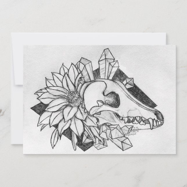 Crystal Coyote Einladung (Vorderseite)