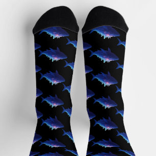 Crystal Crest Whale - Ocean Whales Druck Socken