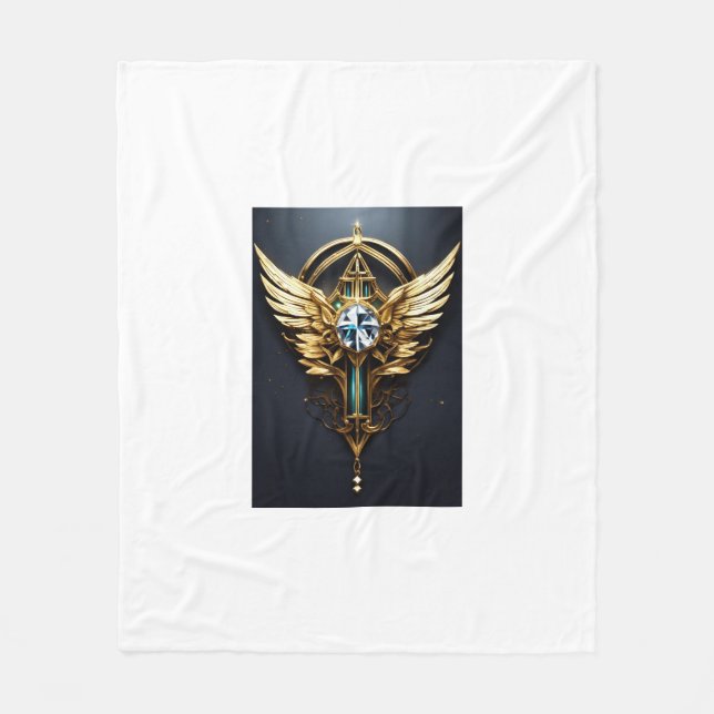 Crystal Diamond Eagle Fleecedecke (Vorderseite)