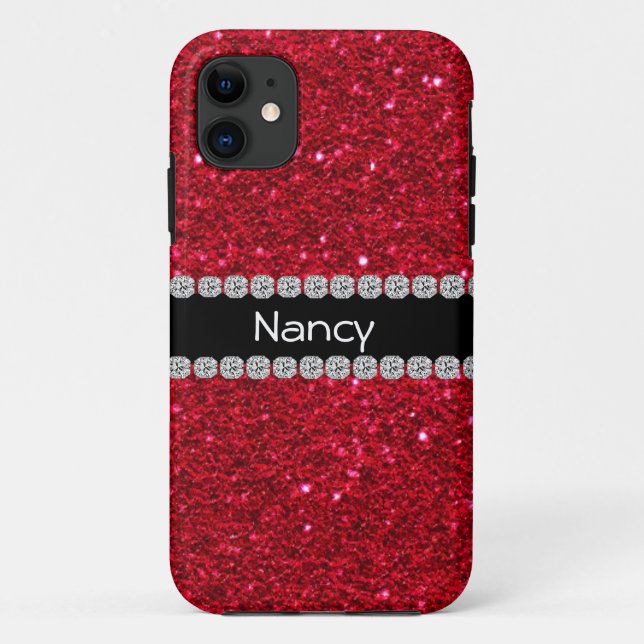 Crystal & DIAMOND SEHEN RUBY RED IPHONE 5 Fall Case-Mate iPhone Hülle (Rückseite)