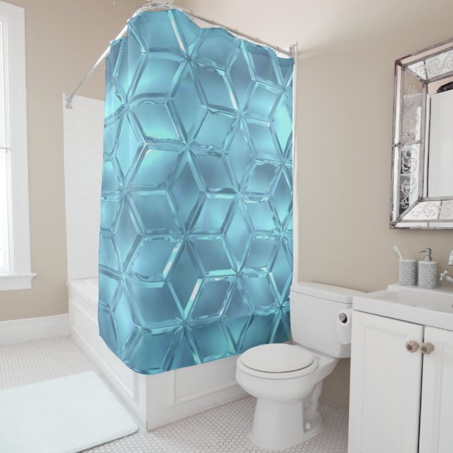 Crystal Diamonds Duschvorhang (Beispiel)