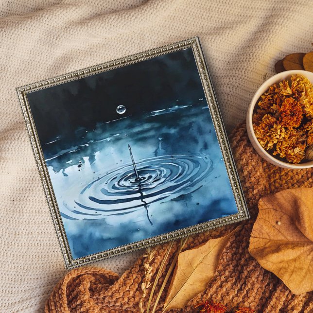 Crystal Drop: Ein Wasserfarbenschlag Fotodruck (Von Creator hochgeladen)