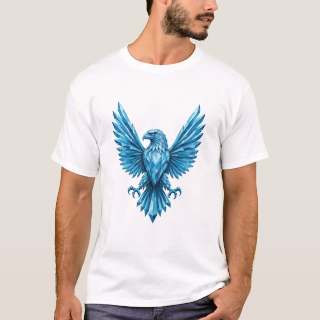 Crystal Eagle Emblem - Symbol für Freiheit und Amb T-Shirt (Vorderseite)