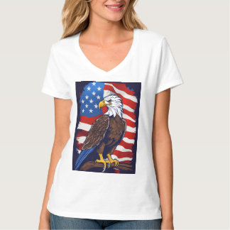 Crystal Eagle in Flight T - Shirt Design